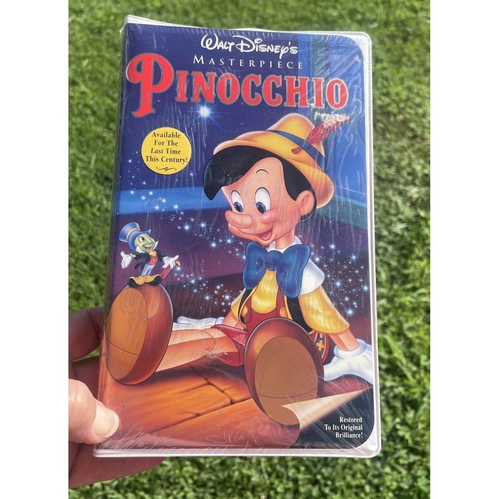 Walt Disney's Pinocchio 1993 VHS Masterpiece Collection Movie Factory Sealed New